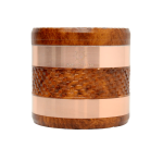 EC420 Weaving Wood Style 63mm 4 Piece Grinder – Orange/Copper