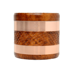 EC420 Weaving Wood Style 63mm 4 Piece Grinder – Orange/Copper