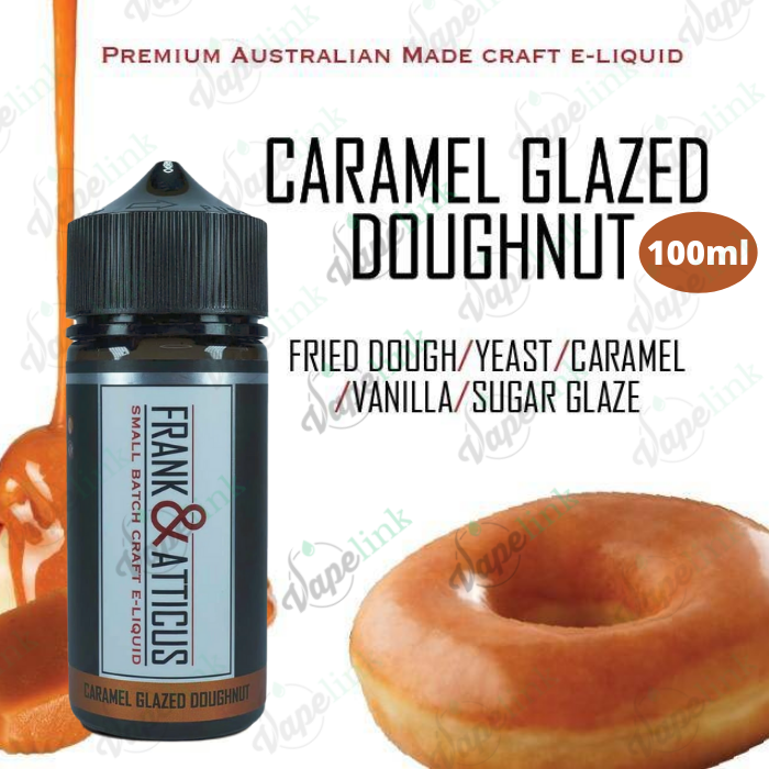 Frank_Atticus_-_Caramel_Glazed_Doughnut_100ml.png Frank & Atticus – Caramel Glazed Doughnut 100ml - Image 1