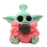 5″ Baby Yoda Silicone Water Pipe - Image 2